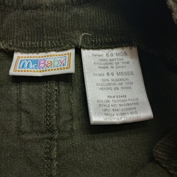 Vintage-Style Mc Baby Overalls 6–9M Snap Button Corduroy Overalls - Picture 5 of 10